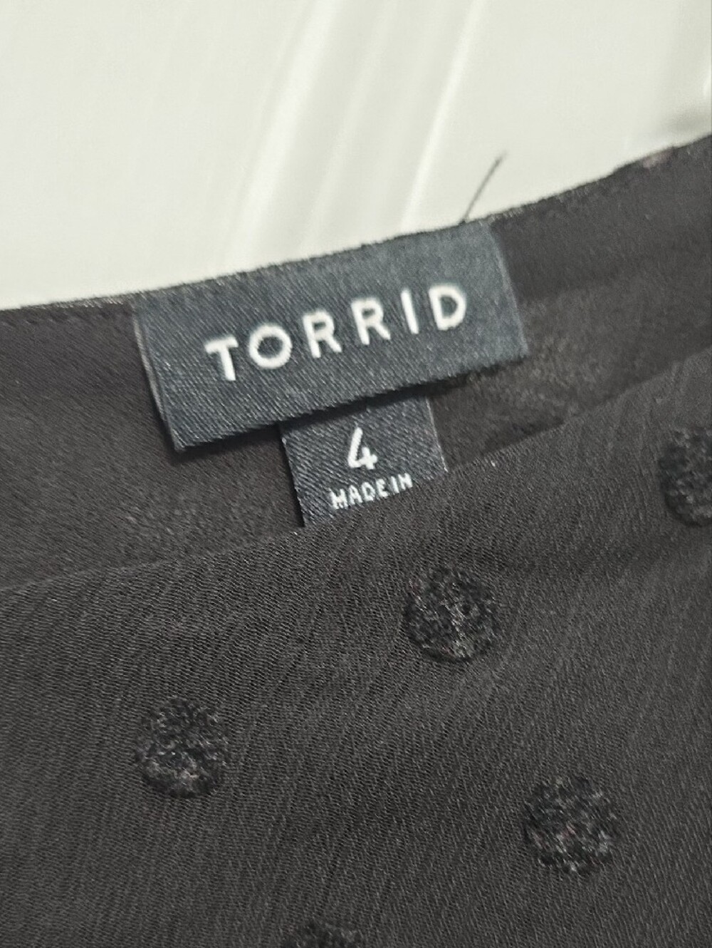 torrid Black Swiss Dot Camisole with Adjustable Straps - Picture 2 of 5